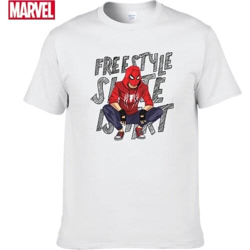 Marvel The Avengers spiderman t shirt Comfortable Breathable 100% cotton Fashion clothes for teens Summer Top shirts for men #65