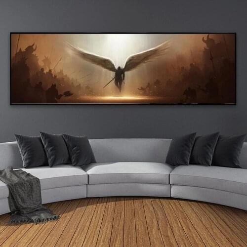 The Archangel of Justice Posters and Prints Canvas Paintings Wall Art Pictures for Living Room Gaming Room Artwork Home Decor