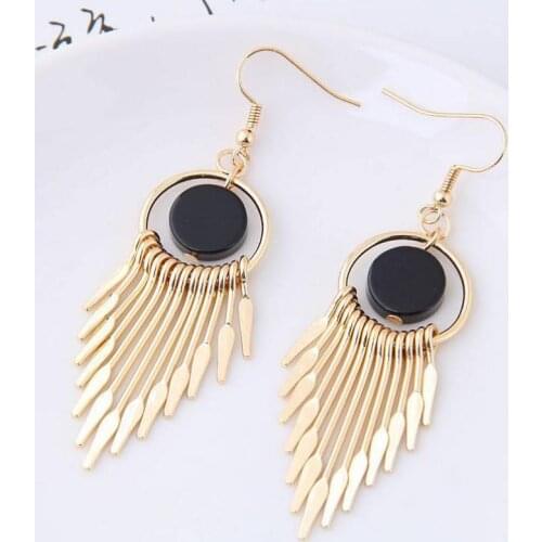 Exquisite Earing Korean Fashion Tassel Earrings For Women Sweet Temperament Metal Drop Earing Fringe Earings Jewelry J131