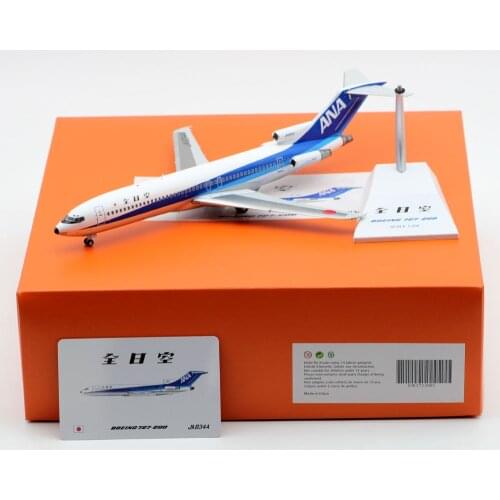 1:200 Alloy Collectible Plane Gift JC Wings EW2722001 ANA Airlines Boeing B727-200 Diecast Aircraft Jet Model JA8344 With Stand
