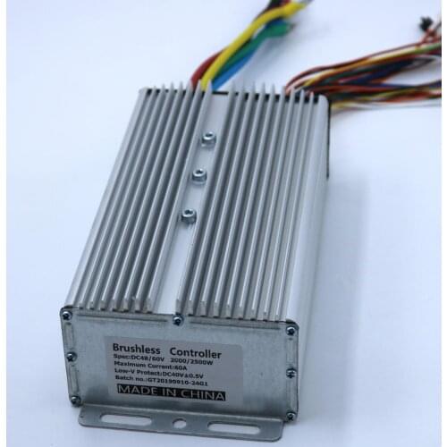 GREENTIME 24 MOSFET 2000W/2500W 48-60V 60Amax BLDC motor controller, EV brushless speed controller