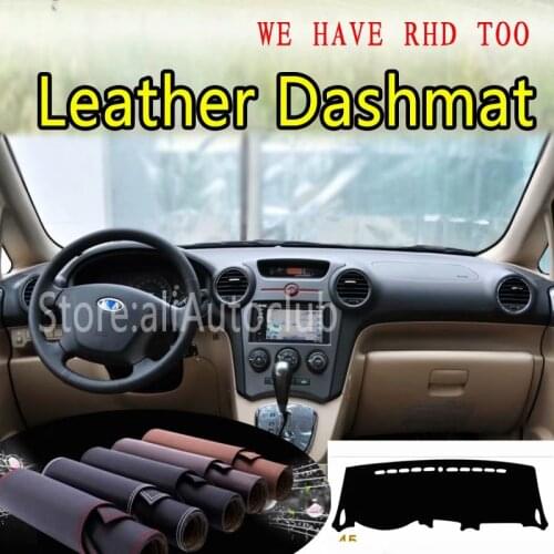 For Kia New Face Carens Rondo7 2007-2013 Leather Dashmat Dashboard Cover Dash Carpet Custom Car Styling sunshade LHD+RHD