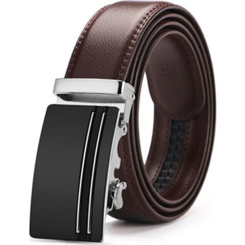 2018 New 100% Cow Genuine Leather Belts For Men High Quality Alloy Automatic Buckle Belt Cinto Masculino Original