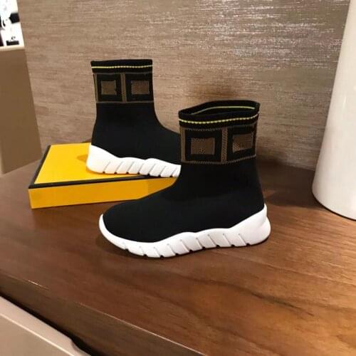 2021 New Fashion Autumn Winter Black Brown Boys Girls Outwear Boots Euro Size 26-35