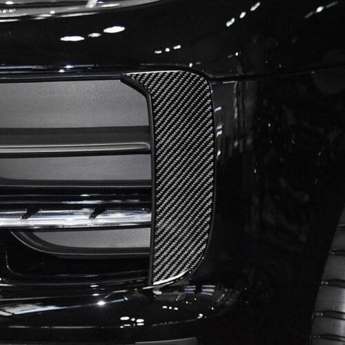 New Product 2PCS Carbon Fiber Fog Light Panel Sports Kit Car Accessories For Porsche Macan 2019 2020 2021
