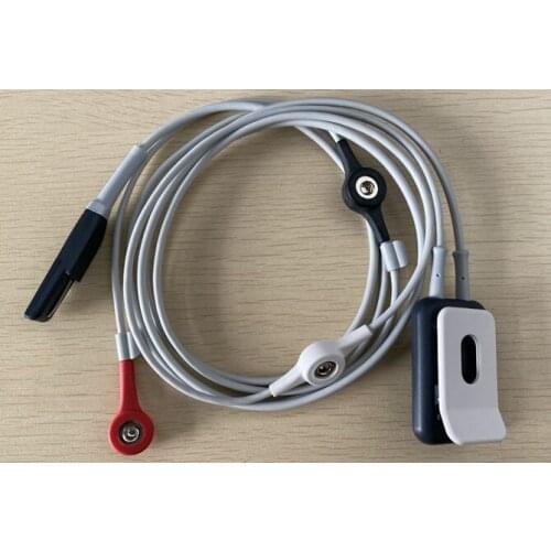 Mindray original EA6333B cable lead wire 6-pin 3 lead one-line snap-type lead wire cable 115-058487-00