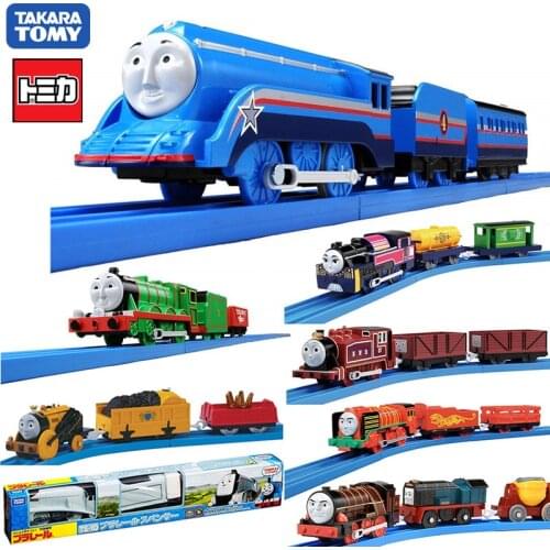 Original TAKARA TOMY Train Rail Car TRACKMASTER TRUCKS MOTORIZED VICTOR ROCKY Edward Henry Gordon James Percy Hiro Boy Toys
