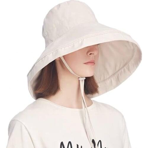Sun Hats For Women Harajuku Fashion Wide Brim Fold Bucket Hat Fedoras Beach Wedding Summer Solid Color Floppy Sun Hats Bape