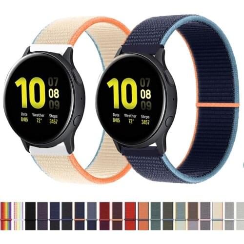 20mm 22mm watchband For Samsung Galaxy watch 2 Strap 40mm 44mm S3 Gear Smartwatch Bracelet Glaxy watch 3 4 classic 45mm 46mm