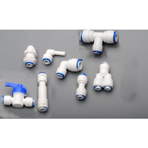 10pcs1/4 OD tube Quick Connector Family drinking water RO filter reverse osmosis system