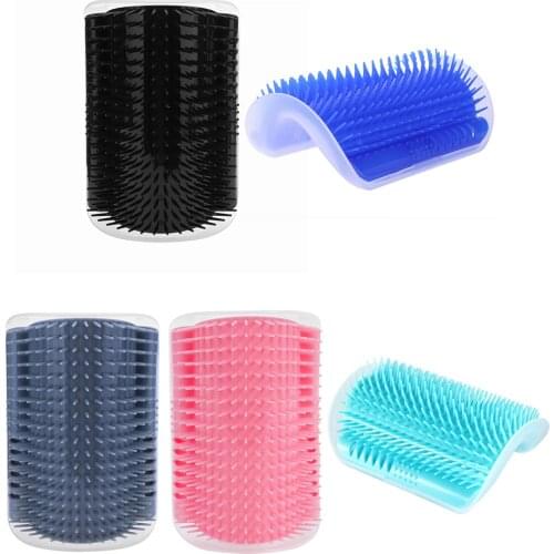 Grooming Scratcher Wall Corner Brush Hair Remover Cat Scratcher Hair Removal Brush Cat Massage Comb Kitten Self