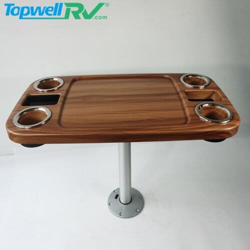 TopwellRV Most Popular RV Camper Adjustable Table With Table Leg