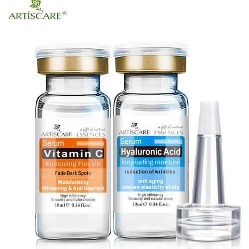 ARTISCARE Vitamin C Serum+Hyaluronic Acid Serum Anti-Aging Moisturizing Skin Care Firming Treatment Whitening Moisturizing