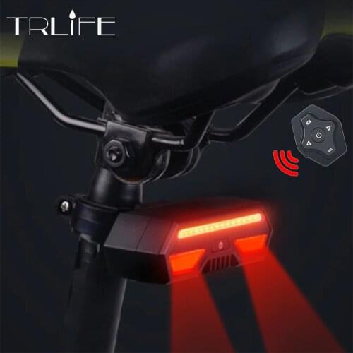 Built-in 2200mAh Battery Pack Bicycle Light USB Rechargeable Mount Bicycle Lamp Rear Tail Light Led Turn Signals Cycling Light