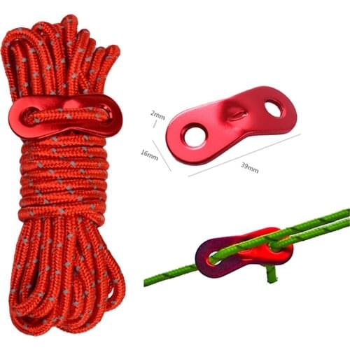 Tent Cord Rope Runner Guy Line Reflective Paracord Rope Multifunction Outdoor Camping Survival Parachute Lanyard Clothesline