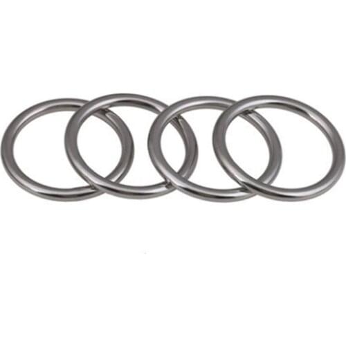 1PCS 304 stainless steel seamless circular hoisting ring solid seamless steel ring hammock yoga link