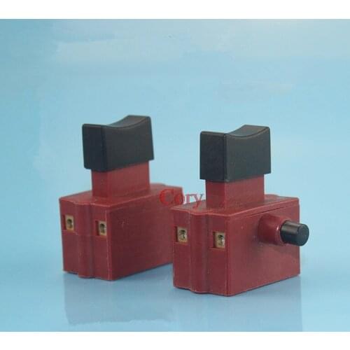 1PC Trigger Switch for Electric Power Hand Drill Tool 10A DPST, 2NO Lock/Unlock 250V 4A, 125V 8A, 5E4