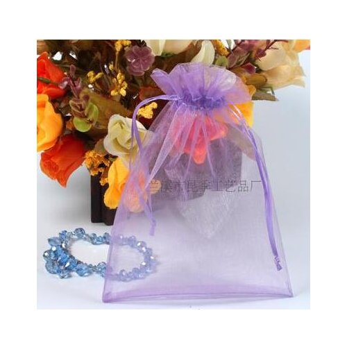 13x18 cm purple yarn jewelry gift bag sachet pouch for Wedding Label Printing 100 / lot Wholesale