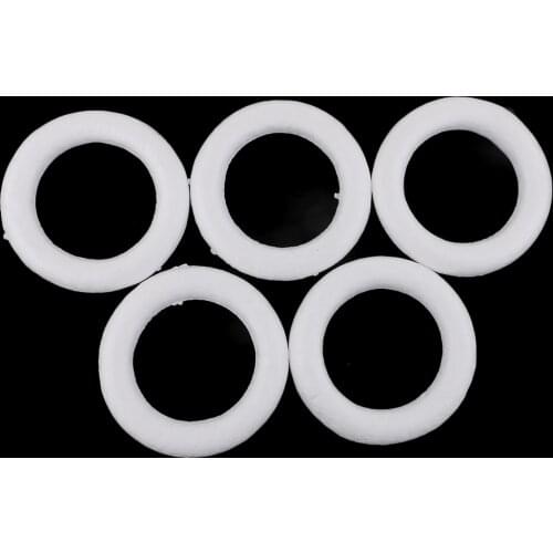 5 Piece 11cm Blank White Round Circle Shape Polystyrene Styrofoam Foam Material For Art Crafts Handmade Ornament Model Toys