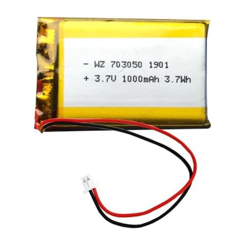 Beauty instrument battery 703050 polymer lithium battery 1000MAH mosquito repellent lamp battery ce certified 3.7V battery