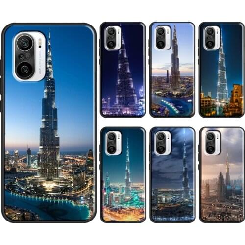Burj Khalifa Tower building Dubai For POCO X3 M3 F2 Pro Case For Xiaomi Mi 10T 9T Pro Note 10 Lite A2 Mi 11 A3 Phone Coque