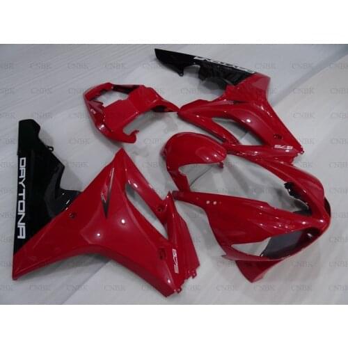 For Daytona 2009 - 2012 Fairing Kits for Triumph 675 2010 Red Black Fairing for Triumph 675 2010 Fairing Kits Unpainted