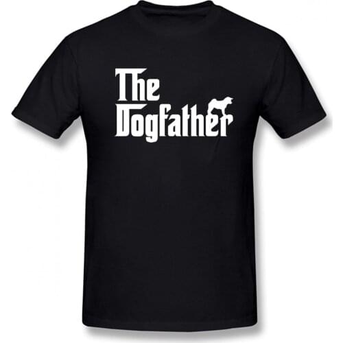 Shiba Inu Dog Lover Gift T Shirt The Dogfather Funny Unisex Graphic Vintage Cool Cotton Short Sleeve O-Neck Harajuku T-shirt