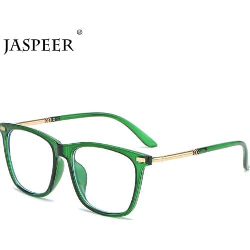 JASPEER Square Computer Glasses Anti Blue Ray Glasses Rectangle Blue Light Blocking Eyeglasses Optical Gaming Filter Eyewear