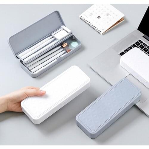 Stationery Case Double-layer Large Capacity Portable Double-layer Pencil Case Box for Student