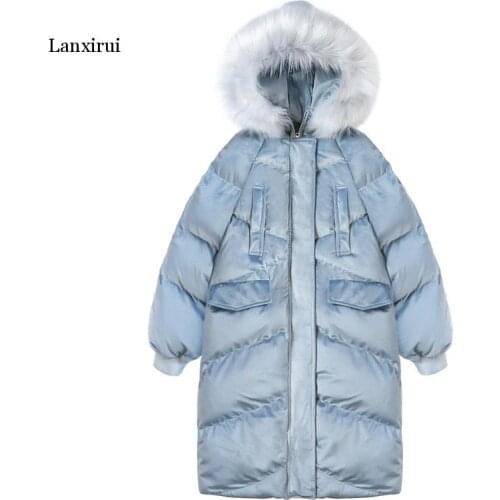 Jacket Women Chic Winter Long Warm Woman Parkas Coat Femlae Autumn Jackets Womens Clothing Kurtka Zimowa Damska