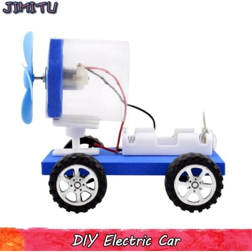 DIY Electric Car Model Kits Toys Plastic Assembly Aerodynamic Vehicle Experiment Creative Toy Scientific Training Educational