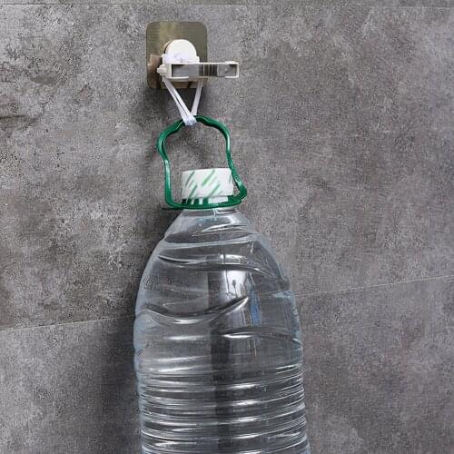 Wall Mounted Storage Mop Organizer Holder Brush Broom Hanger Storage Rack Kitchen Clip Seamless Mop Hook with Mounted Hanging