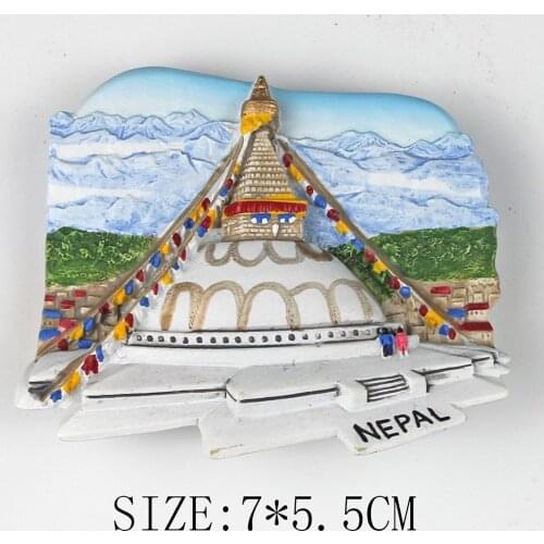 Nepal Norway Tourist Gifts Polyresin Mexico Chichen Itza Refrigerator Magnetic Stickers Travel Thailand Fridge Magnet Souvenir