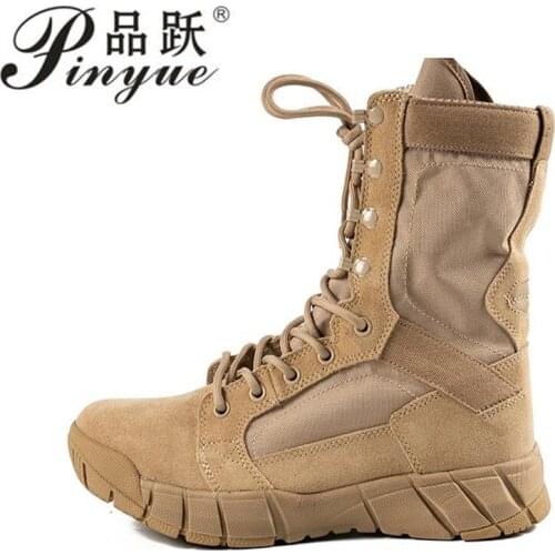 New Tactical Boots For Men Hard-Wearing Desert Boots Men Comfortable Tactical Boots Mens Brand Military Working Shoes For Men