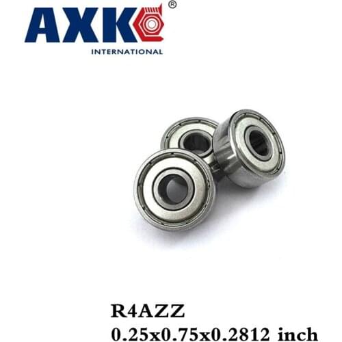 Axk R4azz Bearing Abec-1 (10pcs) 1/4"x3/4"x9/32" Inch Miniature R4a Zz Ball Bearings For Rc Model Parts