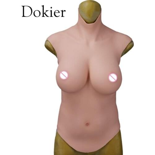 Dokier Crossdresser Realistic Silicone Breast Forms Fake Boobs Plate Enhancer Tits Shemale Transgender Drag Queen Crossdressing