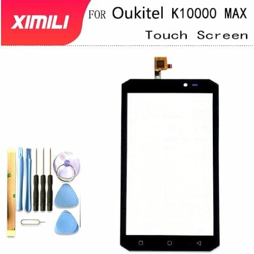 5.5inch FOR Oukitel K10000 max Touch Screen Glass100% Guarantee Original Digitizer Glass Panel Touch Replacement For K10000 MAX