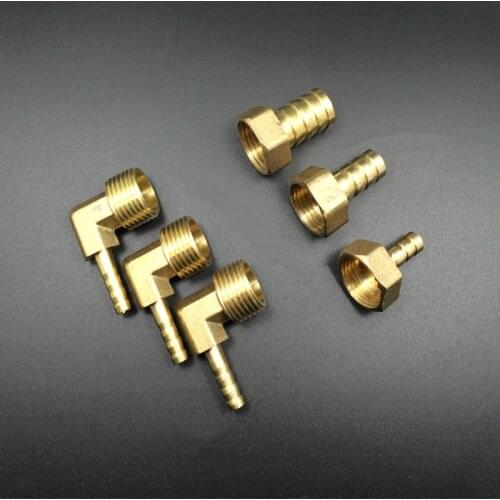 Hose Barb 10/12/14/16/19/25mm Brass Elbow Pipe Fitting Reducer Union Coupler Connector Adapter Water for Water Fuel Gas