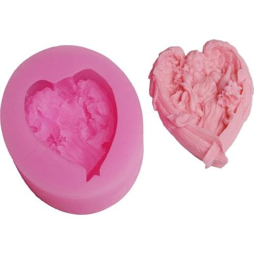 Angel Silicone Mold Reusable Non-sticky DIY Baking Mould for Kitchen Cooking Bakeware Maker Fondant Cake Decorating Tools