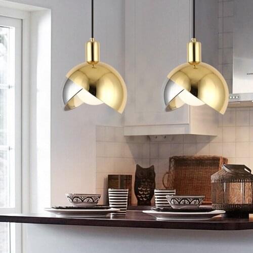 Modern glass ball crystal luminaire suspendu chandelier ceiling bathroom fixture living room decoration