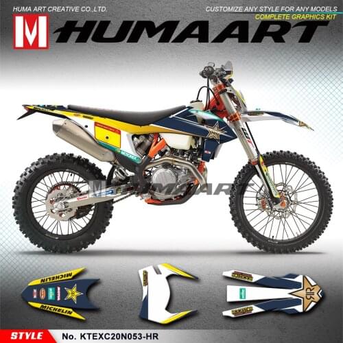 HUMAART Heat Resistant Graphics for EXC EXC-F XC-W XCF-W 150 300 500 SX SXF XC-F 125 250 350 450 2019 2020 2021 2022