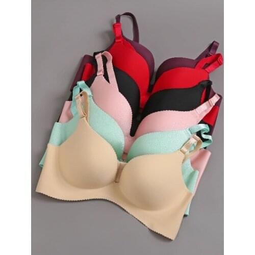YUIYE Sexy Bra BH Women Seamless Bra Wireless Push Up Bras for Women Plus Szie Strappy Comfortable Cute Soft Bralette A B C Cup