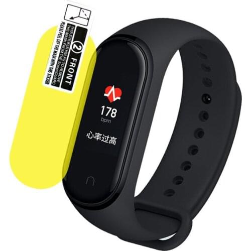 For Xiaomi Mi Band 4 Screen Protector Soft Film For Xiaomi Mi Band 4 Smart Bracelet Accessories Full Screen Permeability Film