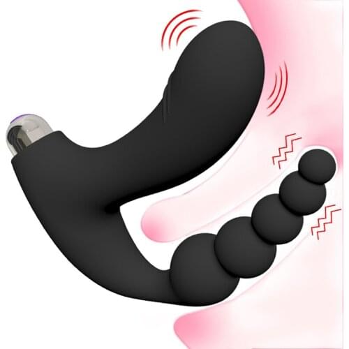2 In 1 Vagina And Anus Dual Vibrator Clitoral Massage Masturbation Device Orgasm Male Female Flirting Anal Plug Flexible Sex Toy