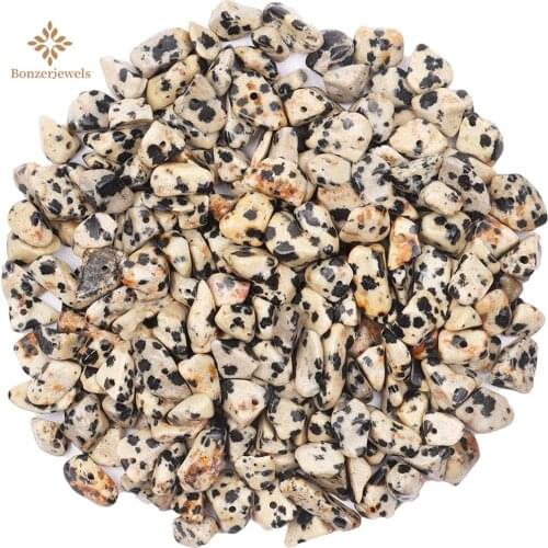 5-8mm High Quality Natural Dalmatian Freeform Gravel For DIY Gems Loose Chip Beads Jewelry Making