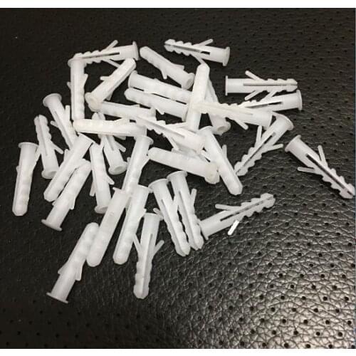 500pcs Anti-skid plastic expansion tube 10MM plastic casing plastic expansion screws nylon bulge anchor the rubber plug