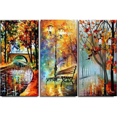 5D DIY Diamond Painting Rain Tree Road KIT Cross Stitch full diamond mosaic embroidery home wall decoration art painting
