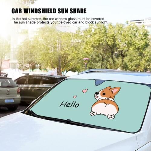 Car Front Windshield Sun Shade Blocks UV Rays 5-layers Thickened Folding Auto Sunshade Sun Visor Protector for Car Truck SUVs