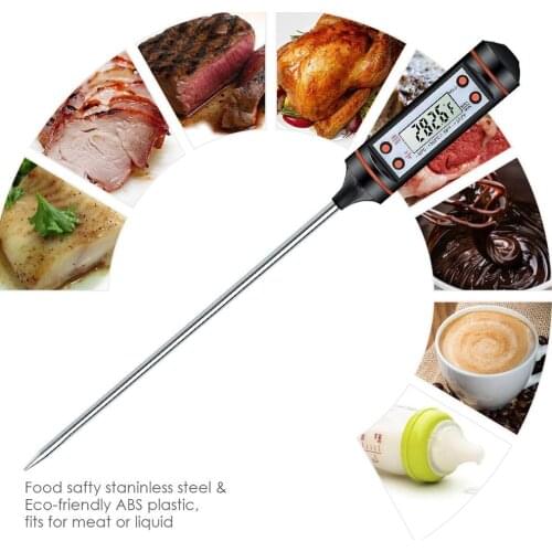 Kitchen Digital BBQ Food Thermometer Meat Cake Candy Fry Grill Dinning Household Cooking Thermometer Gauge Oven Thermometer Tool