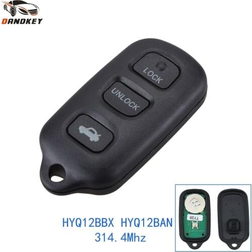 Dandkey 3+1 buttons HYQ12BBX HYQ12BAN 314.4Mhz For Toyota Avalon 1999 2000 2001 2002 2003 2004 Keyless Entry Remote Car Key